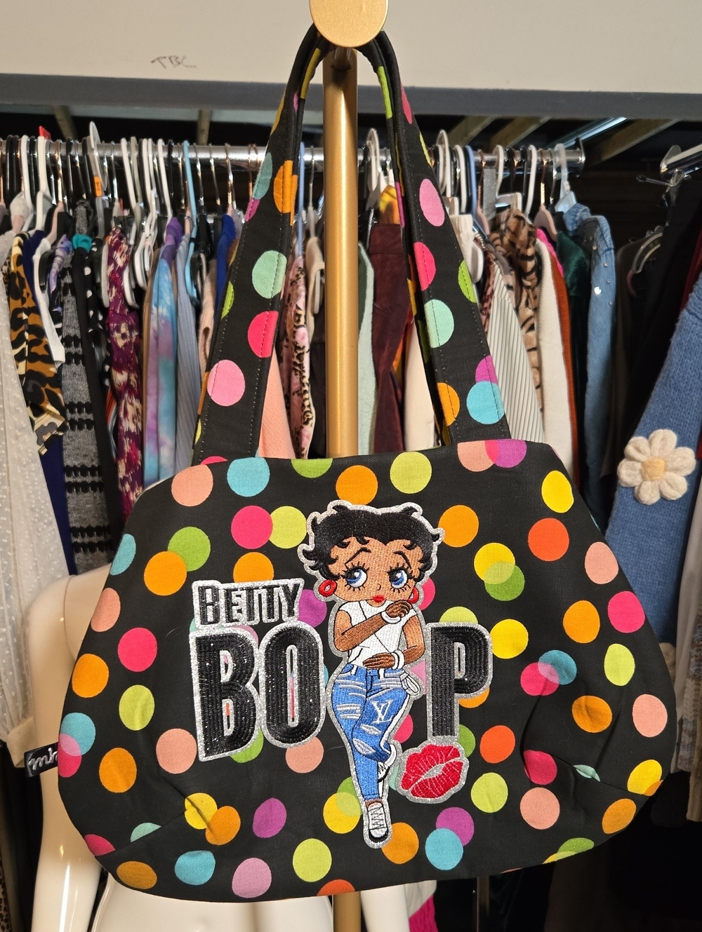 POLKA DOT PURSE BETTY BOOP